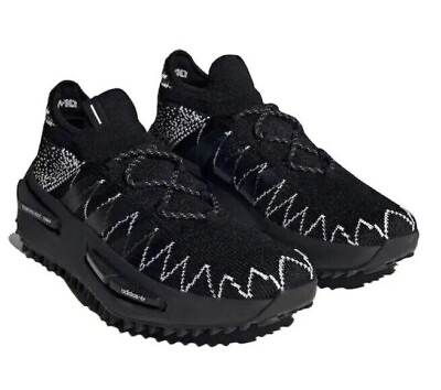 #ad Size 10.5 Adidas X NMD S1 Knit Neighborhood Black Mens Sneakers ID4854