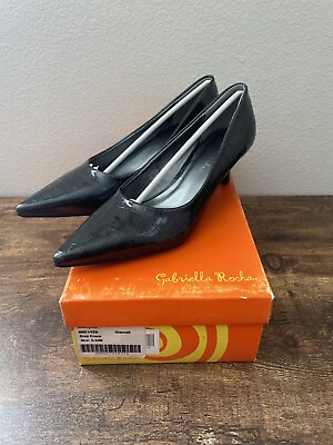 #ad Gabriella Rocha Sahyko Grey Croco Heels Women’s Size 6.5