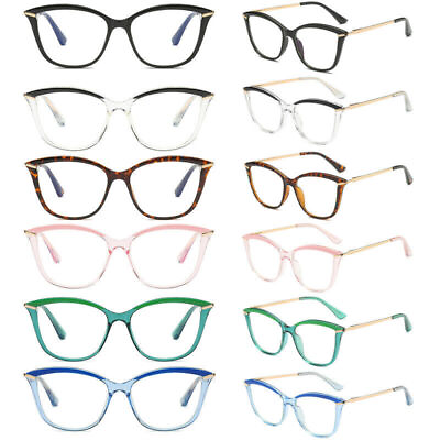 #ad Elite Cat Eye Eyeglass Reading Glasses TR90 Glasses Frame Rx able K