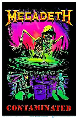 #ad Megadeth Contamination Blacklight Poster 23quot; x 35quot;