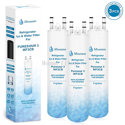 #ad 3Pack Mvomn Fit For Frigidaire WF3CB Pure Source 3 Water Refrigerator Filter NEW
