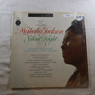 #ad Mahalia Jackson Silent Night Songs For Christmas w Shrink LP Vinyl Record Albu