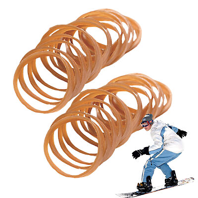 #ad 30pcs Ski Brake Retainer Strap Rubber Rings Snowboard Brake Bands Retainers