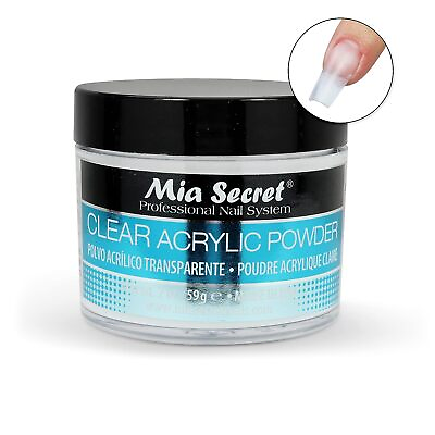 #ad Mia Secret Clear Acrylic Powder 2 oz Professional Nail Powder for acrylic nail