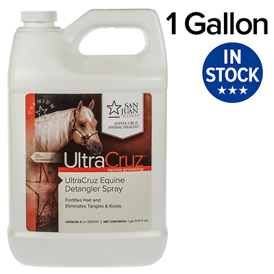 #ad UltraCruz Equine Detangler Spray for Horses 1 Gallon $48.90