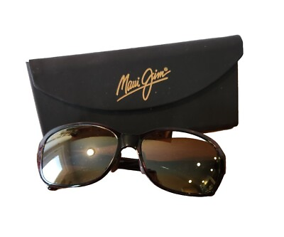 #ad Maui Jim Koki Beach Sunglasses w case Frame Brown MJ433 15T 56 16 130 Polarized