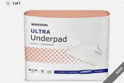 #ad 200 McKesson Ultra Heavy Absorbency Adult Bed Pad Disposable Underpads 30x36quot; $60.00