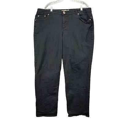 #ad Just My Size Stretch Classic Fit Denim Jeans Womens SZ ? 20.5W 29 Inseam Black