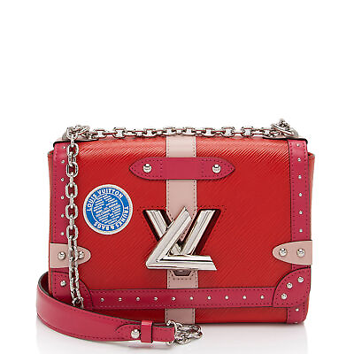 #ad Louis Vuitton Limited Edition Epi Leather Trunk Twist MM Shoulder Bag