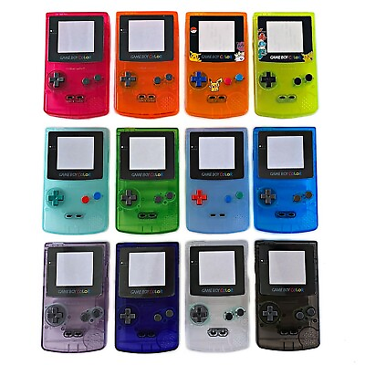 #ad GameBoy Color Replacement Shell Housing IPS Ready Q5 2.0 V2 V3 Trim Game Boy GBC