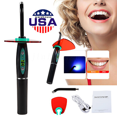 #ad Dental Wireless Cordless LED Cure Curing Light Lamp 2200mAh for Dentist UV NEW