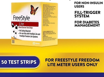 #ad Freestyle Blood Glucose 50 Test Strips quot; SHIP FROM USAquot;