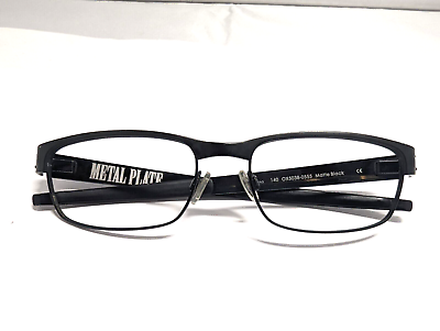 #ad Oakley Eyeglasses Frames Only Metal Plate OX5038 0555 Matte Black 55 18 140