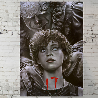 #ad It movie poster Stephen King Horror poster 11x17quot; Wall Art