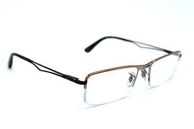 #ad Ray Ban Eyeglasses Women RB 6216 2694 Brown Half Rim Frame Women 54 18 140#1266