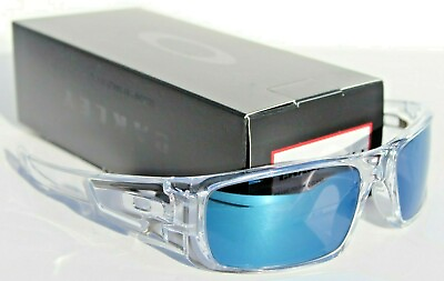 #ad OAKLEY Crankshaft Sunglasses Polished Clear Ice Iridium NEW OO9239 04