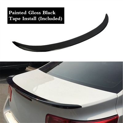 #ad Rear Trunk Spoiler Lip Wing Black Fit For Chevrolet Malibu 2013 2014 2015 Sedan