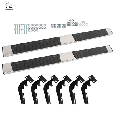 #ad 6quot; Side Step Nerf Bar Running Boards For 2009 2018 Dodge Ram 1500 Quad Cab