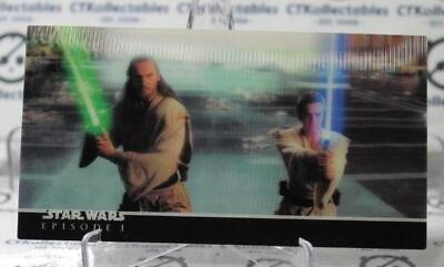 #ad STAR WARS # P1 EPISODE 1 NM NON SPORT TOPPS 3D WIDEVISION PROMO CARD 2000