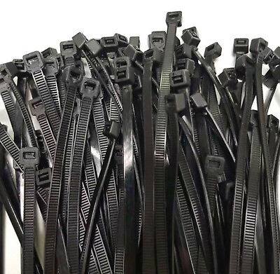 #ad Nylon Plastic Cable Tie Long amp; Wide Extra Large Zip Ties Black wrap 4quot; to 24quot;