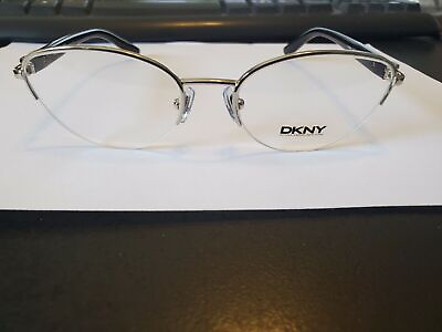 #ad NEW DKNY Women#x27;s Silver Optical Eyeglasses Frame DY5644 1002 SIZE 51 17 135