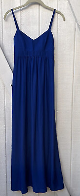 #ad New $98 Felicity amp; Coco Women#x27;s XSmall Maxi Dress Cobalt Blue