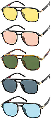 #ad You Pick Multi Color Lens Aviator Pilot Style Retro Sunglasses OT909 $9.95