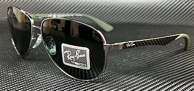 #ad RAY BAN RB8313 004 N5 Gunmetal Aviator Men#x27;s 61 mm Polarized Sunglasses