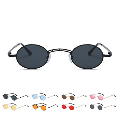 #ad Fashion Retro Oval Sunglasses John Lennon Style Vintage Hippie Sun Glasses UV400