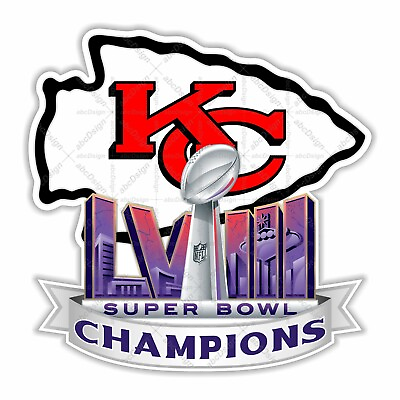 #ad Kansas City Chiefs 2024 Champions SB 58 Decal