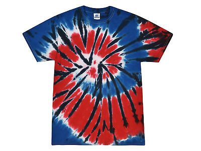 #ad Tie Dye T Shirts Independence Kids amp; Adult 100% Pre Shrunk Cotton Colortone