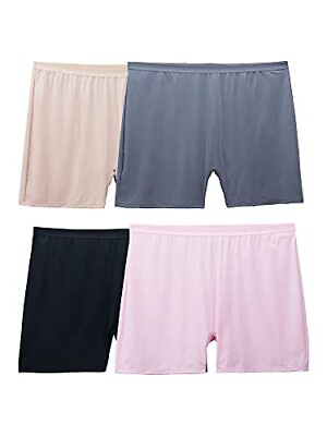 #ad Women#x27;s Fit for Me Plus Size Underwear Boxer Brief Microfiber Assorted 13