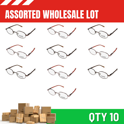 #ad WHOLESALE ASSORTED LOT 10 ALTERNATIVES EYEGLASSES glasses latest season designer