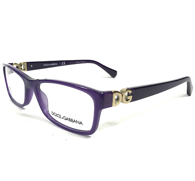 #ad Dolceamp;Gabbana Eyeglasses Frames DG 3228 2677 Purple Gold Rectangular 53 16 140