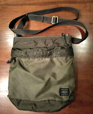#ad Porter Force Shoulder Bag Yoshida Bag Khaki Green From Japan Used