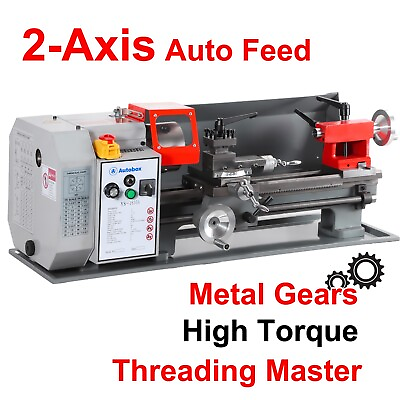 #ad Autobox 2 Axis Auto feed 7quot;x14quot; Metal Gear Mini Lathe High Torque Variable Speed