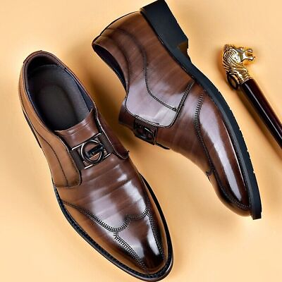 #ad Mens Shoe Solid Social Shoe Male Pointed Toe Dress Shoe Men Wedding Shoes
