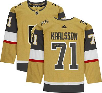 #ad William Karlsson Vegas Golden Knights Signed Gold Alternate Adidas Auth. Jersey