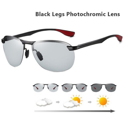 #ad Polarized Photochromic Sunglasses Driving Outdoor Sport Glasses UV400