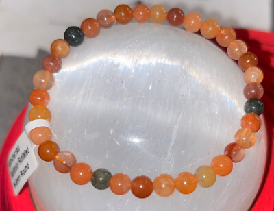 #ad rutilated quartz Multicolor 6 8 mm Bracelet