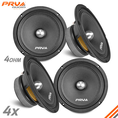 #ad 4x PRV Audio 8MR500 4 BULLET Car Audio 8quot; Midrange Speakers 4 Ohm 2000W Package