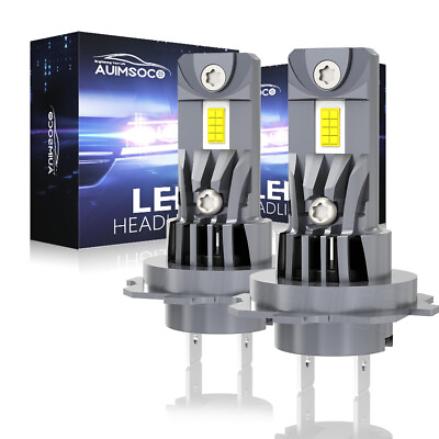 #ad 2x H7 10000K LED Headlight Kit High Low Beam Bulbs 3300000LM White Super Bright