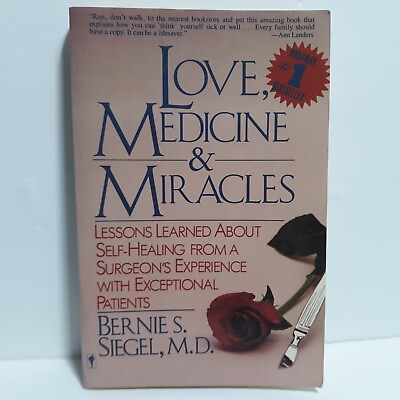 #ad Love Medicine and Miracles Bernie Siegel Paperback Self Healing Mind Surgery