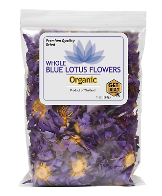 #ad Egyptian Blue Lotus Flowers Nymphaea Caerulea 28g 1oz ships from ATL