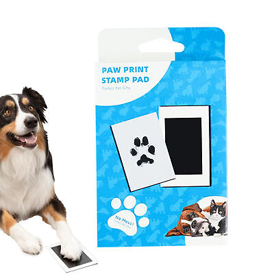 #ad Baby Paw Print Ink Pad Pet Dog Cat Handprint Footprint Pads Kit Stamp Souvenir