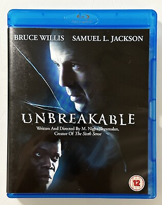 #ad Unbreakable Blu ray 2000 UK Region B M. Night Shyamalan Bruce Willis