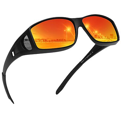 #ad Fit Over Glasses Sunglasses for Men WomenWrap Around Sunglasses Polarized UV...