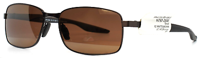 #ad MAUI JIM Shoal MJ797 25M Brown Womens Rectangle Sunglasses 57 17 134 #x27;AS IS#x27;