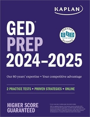 #ad GED Test Prep 2024 2025: 2 Practice Tests Proven Strategies Online Paperbac