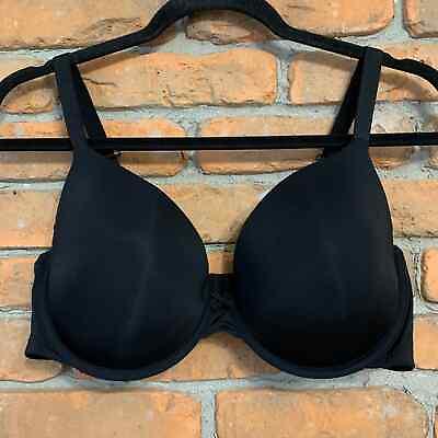 #ad Auden Women#x27;s Everyday Lightly Lined Demi T Shirt Bra Black Size 36DD $12.00
